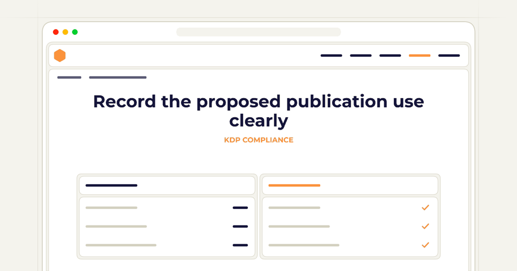 Symbolic publishing workflow for record the proposed publication use clearly