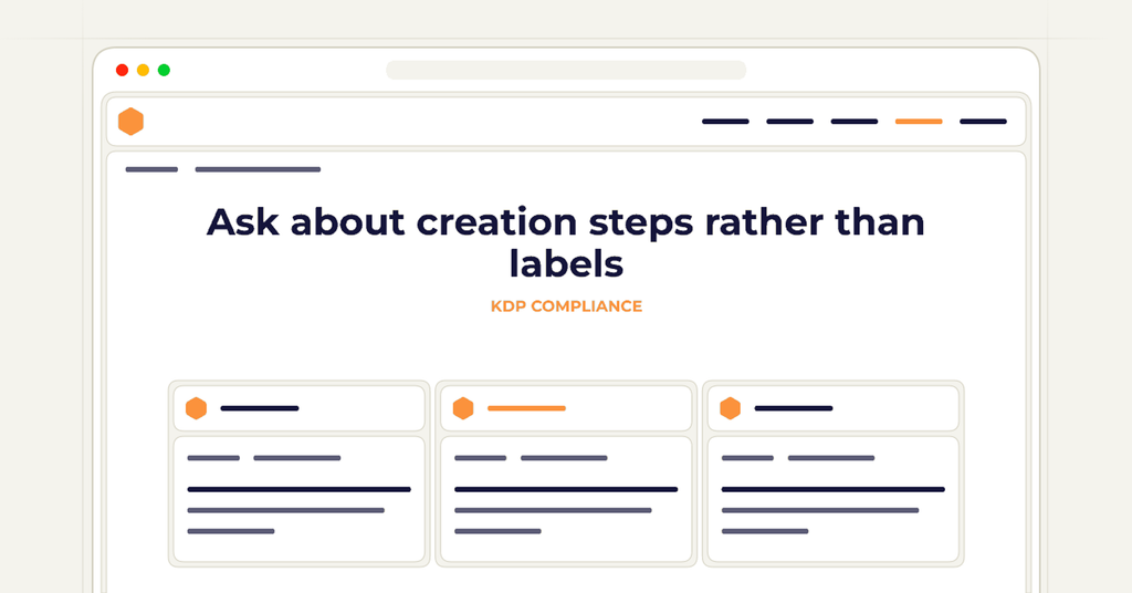 Symbolic publishing workflow for ask about creation steps rather than labels