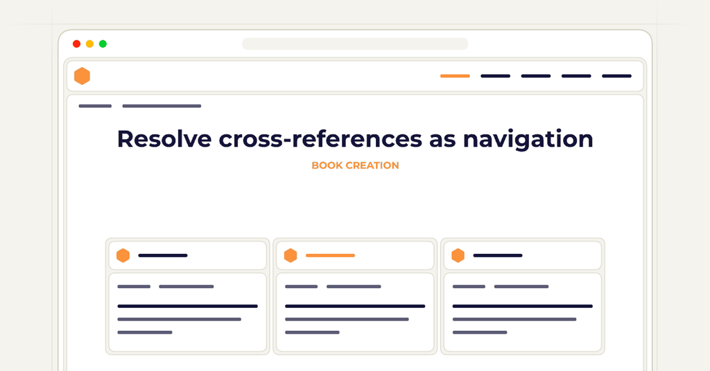 Symbolic review checklist for resolve cross-references as navigation