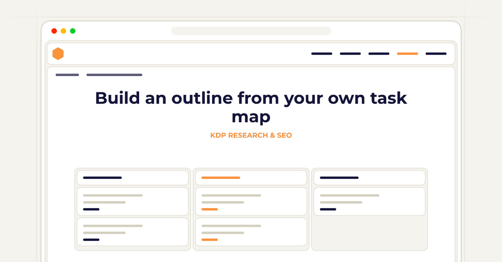 Symbolic review checklist for build an outline from your own task map
