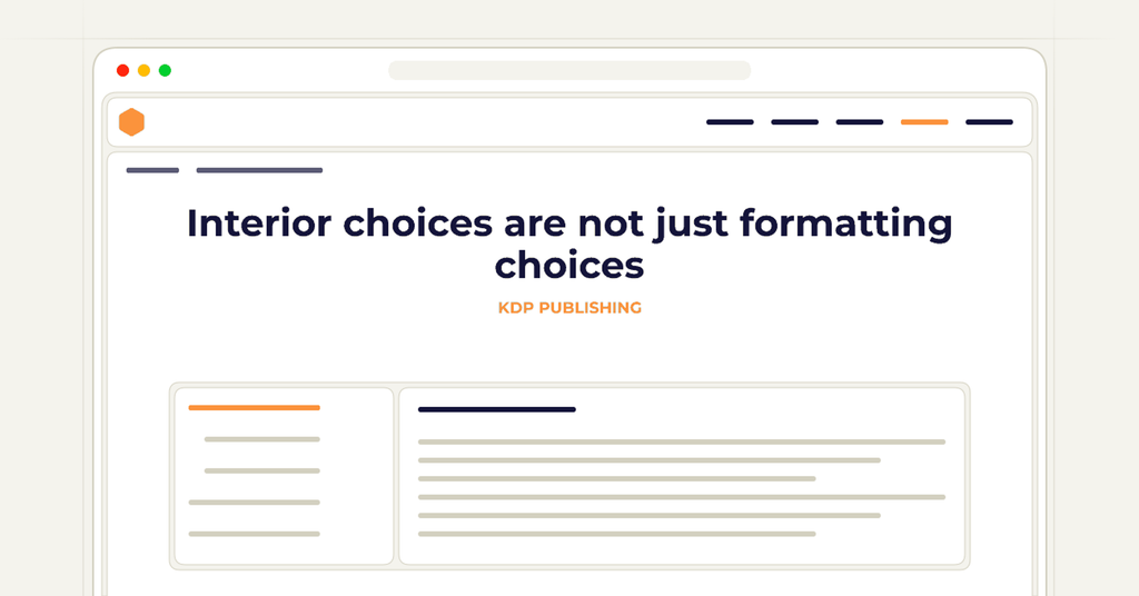 Symbolic publishing workflow for interior choices are not just formatting choices