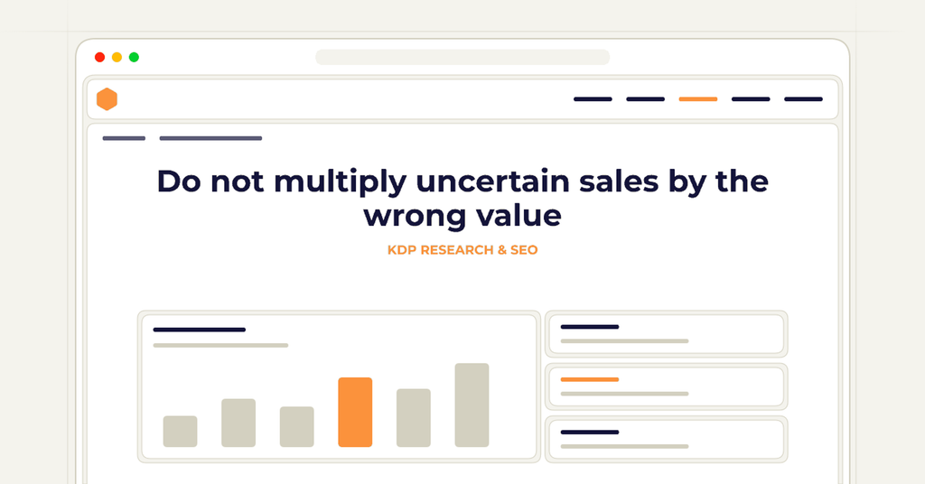 Symbolic review checklist for do not multiply uncertain sales by the wrong value