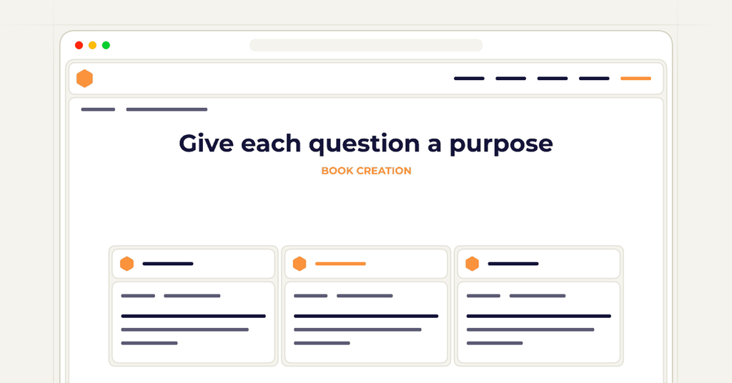 Symbolic publishing workflow for give each question a purpose