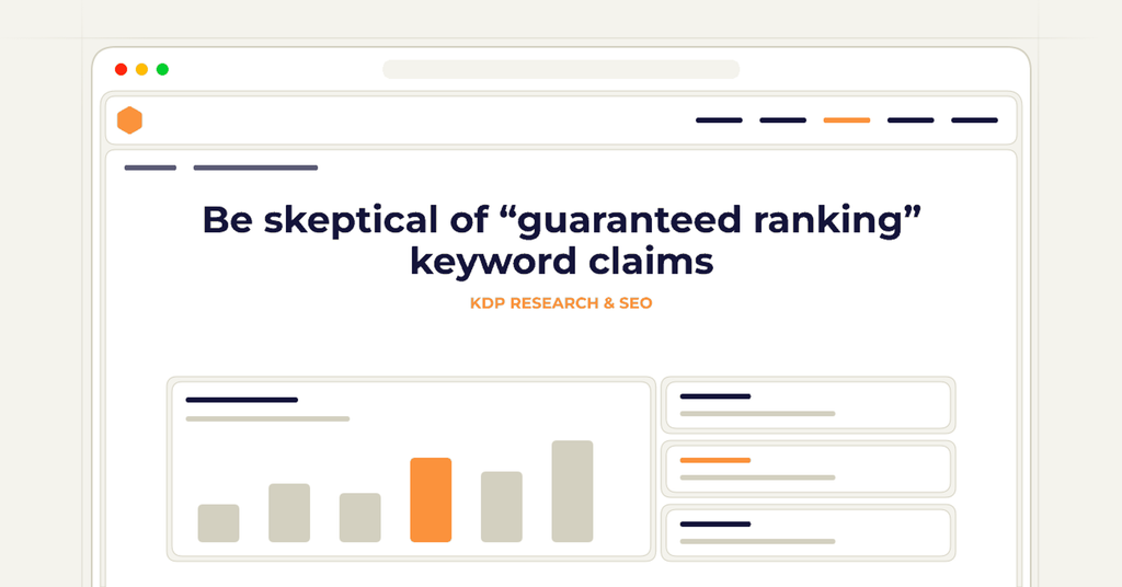 Symbolic publishing workflow for be skeptical of “guaranteed ranking” keyword claims