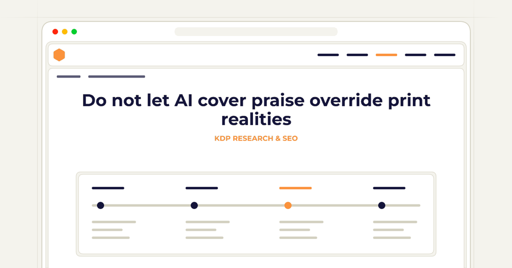 Symbolic review checklist for do not let ai cover praise override print realities