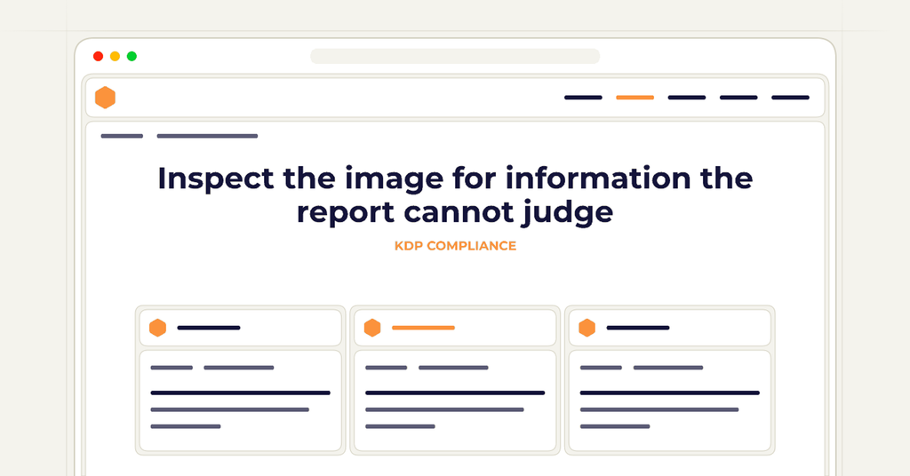 Symbolic review checklist for inspect the image for information the report cannot judge
