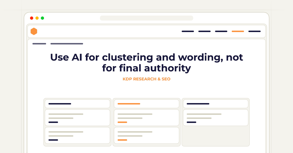 Symbolic review checklist for use ai for clustering and wording, not for final authority
