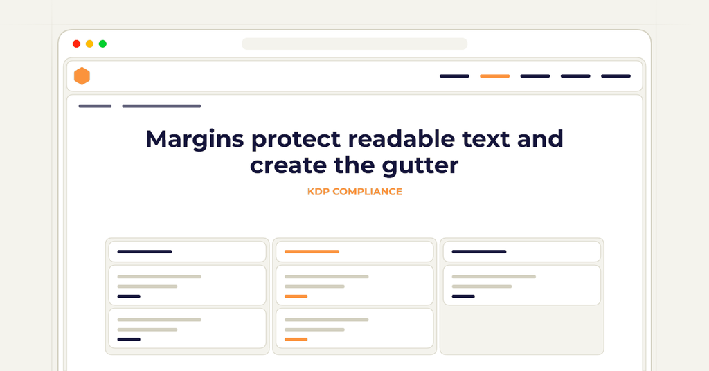 Symbolic review checklist for margins protect readable text and create the gutter