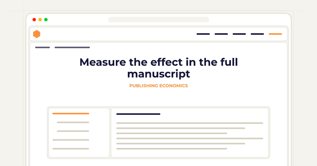 Symbolic review checklist for measure the effect in the full manuscript