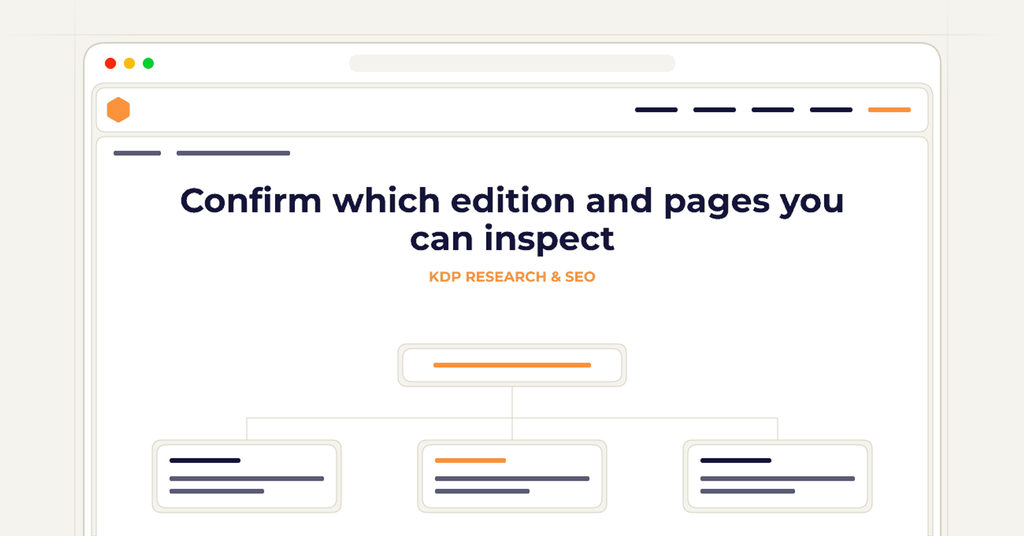 Symbolic publishing workflow for confirm which edition and pages you can inspect