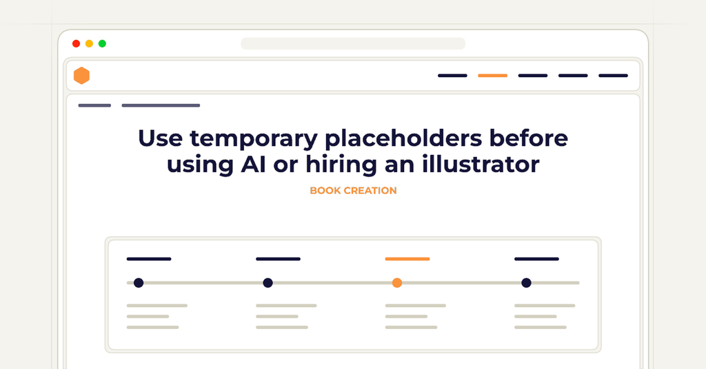 Symbolic review checklist for use temporary placeholders before using ai or hiring an illustrator