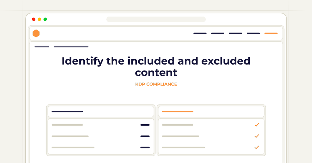 Symbolic publishing workflow for identify the included and excluded content