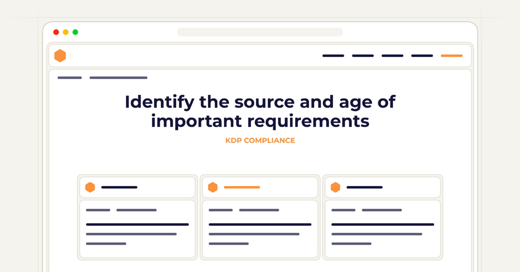Symbolic publishing workflow for identify the source and age of important requirements