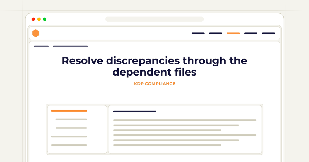 Symbolic review checklist for resolve discrepancies through the dependent files