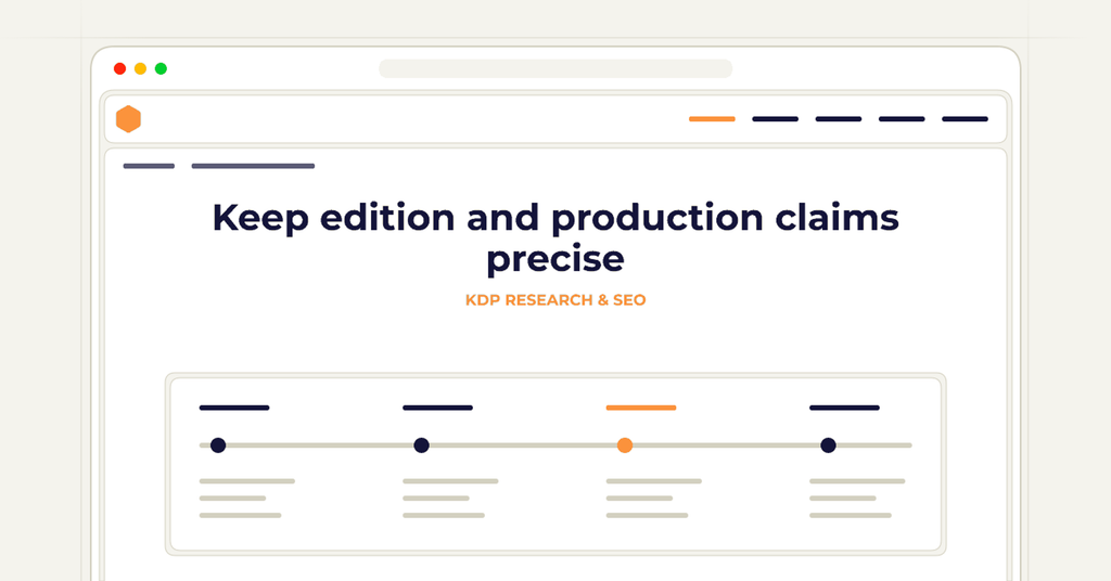 Symbolic review checklist for keep edition and production claims precise