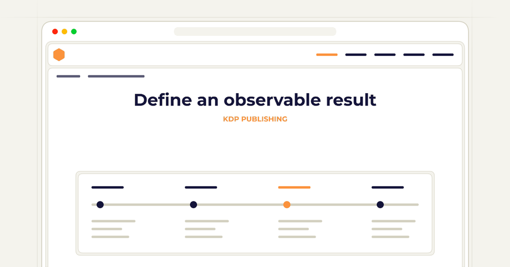 Symbolic publishing workflow for define an observable result