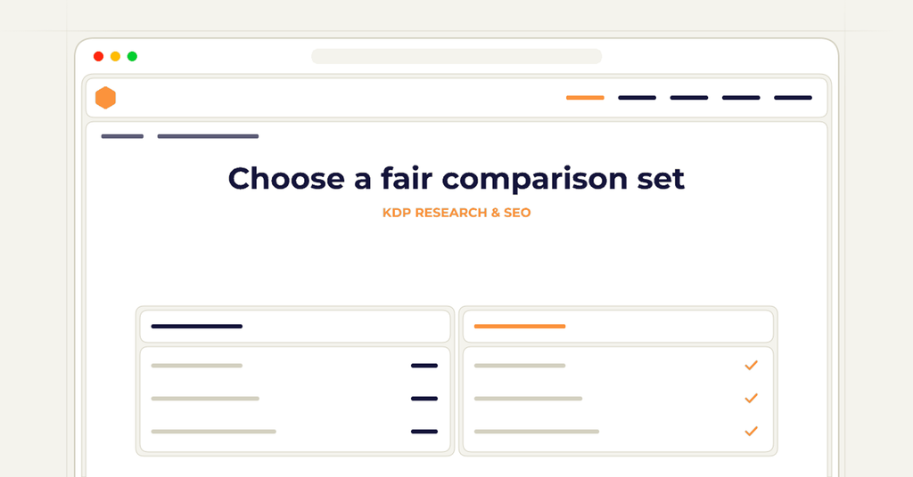 Symbolic publishing workflow for choose a fair comparison set
