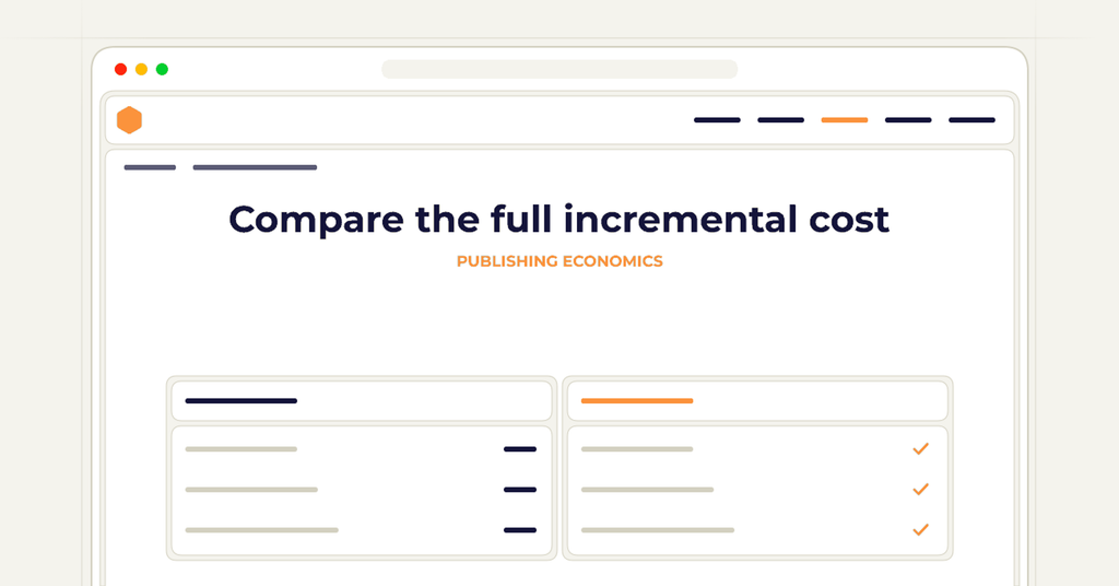 Symbolic review checklist for compare the full incremental cost
