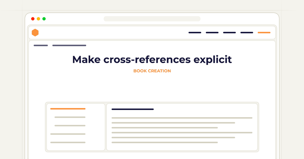 Symbolic review checklist for make cross-references explicit