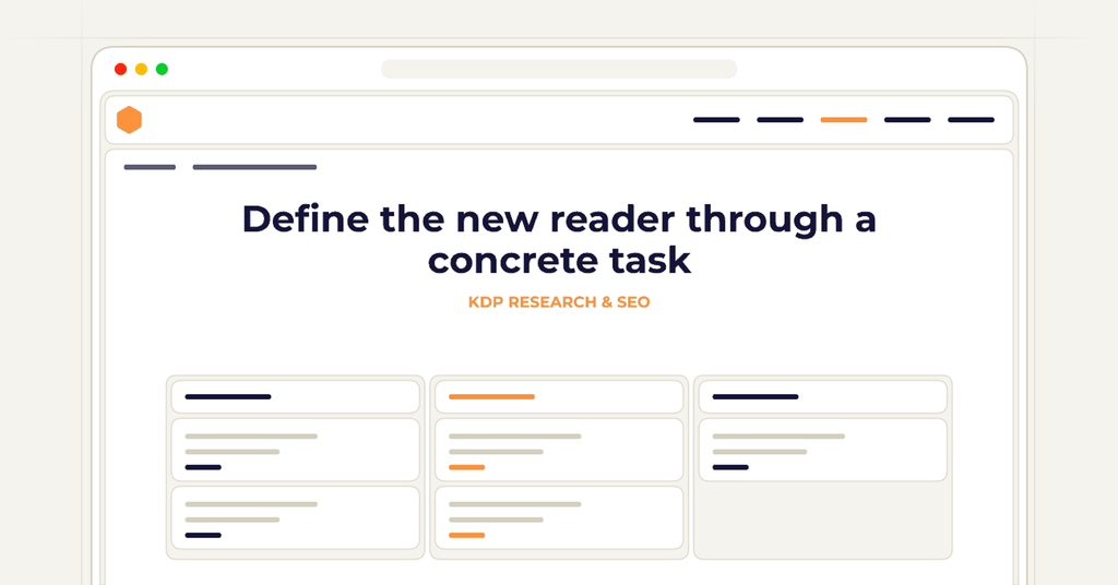 Symbolic publishing workflow for define the new reader through a concrete task