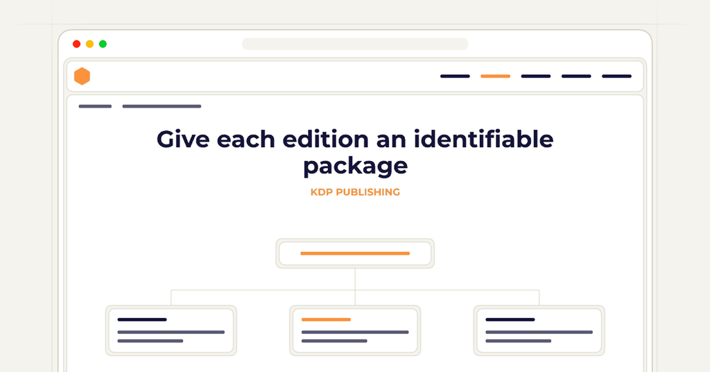 Symbolic publishing workflow for give each edition an identifiable package
