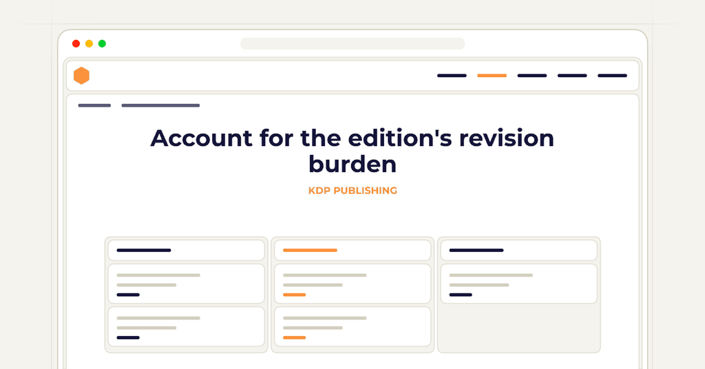 Symbolic review checklist for account for the edition's revision burden