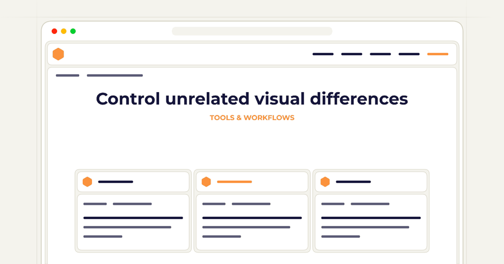 Symbolic publishing workflow for control unrelated visual differences