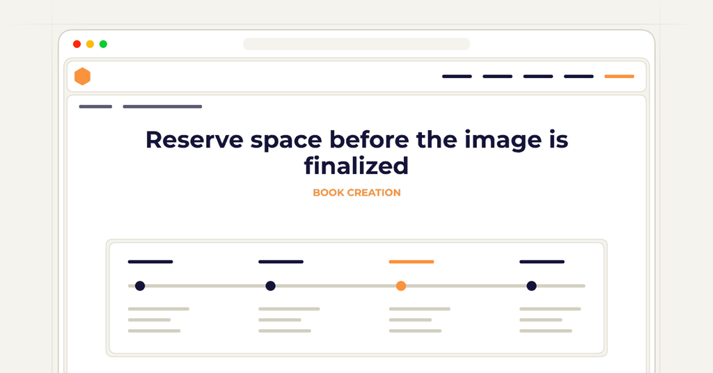 Symbolic review checklist for reserve space before the image is finalized