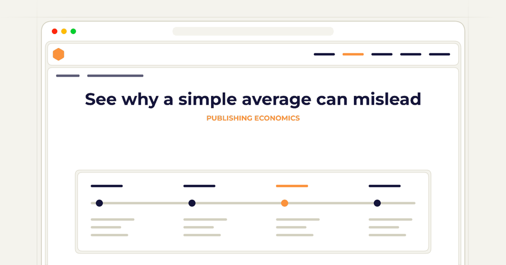 Symbolic publishing workflow for see why a simple average can mislead