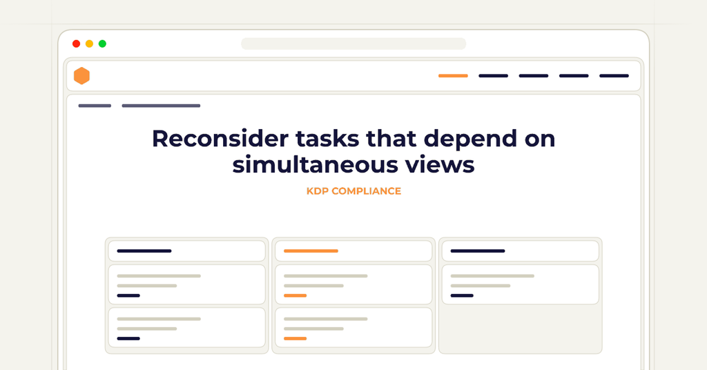 Symbolic review checklist for reconsider tasks that depend on simultaneous views
