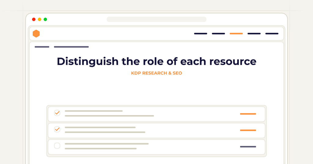 Symbolic publishing workflow for distinguish the role of each resource