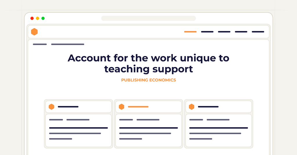 Symbolic review checklist for account for the work unique to teaching support