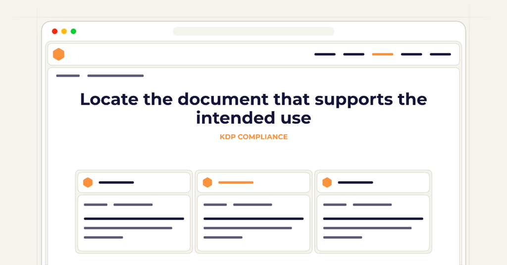 Symbolic publishing workflow for locate the document that supports the intended use