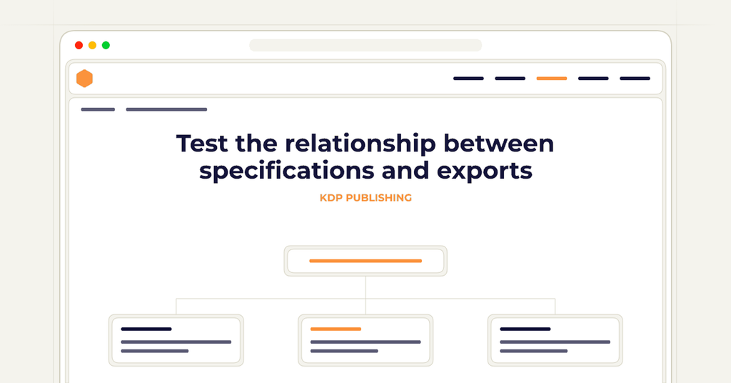 Symbolic review checklist for test the relationship between specifications and exports