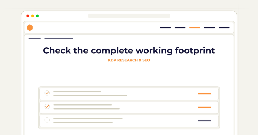 Symbolic publishing workflow for check the complete working footprint