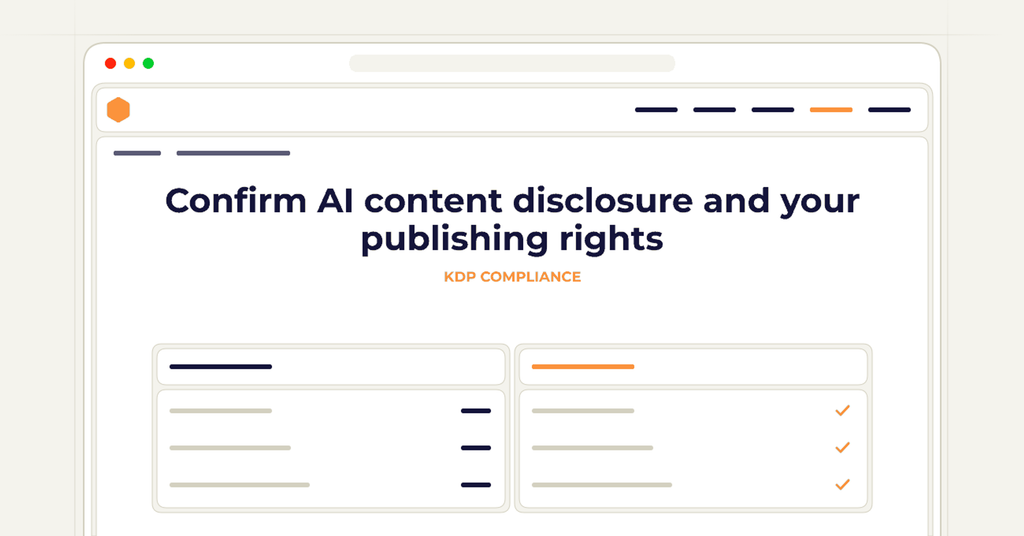 Symbolic publishing workflow for confirm ai content disclosure and your publishing rights