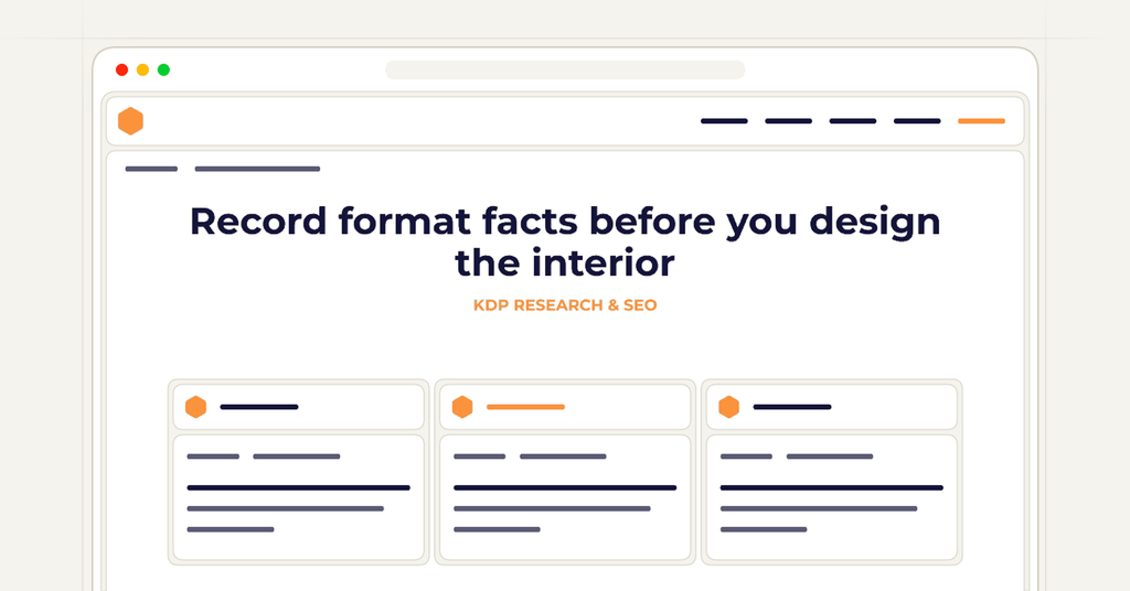 Symbolic publishing workflow for record format facts before you design the interior