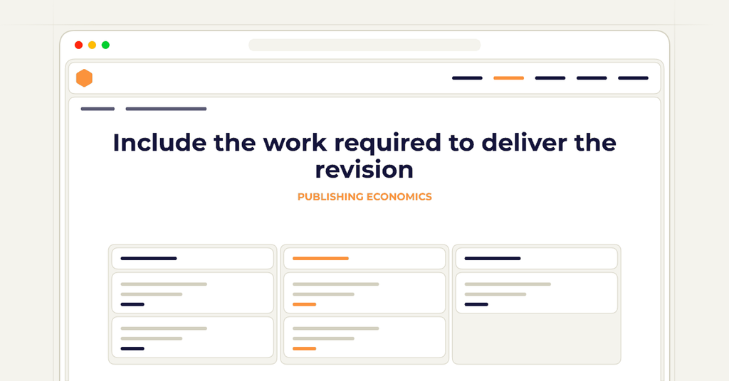 Symbolic review checklist for include the work required to deliver the revision