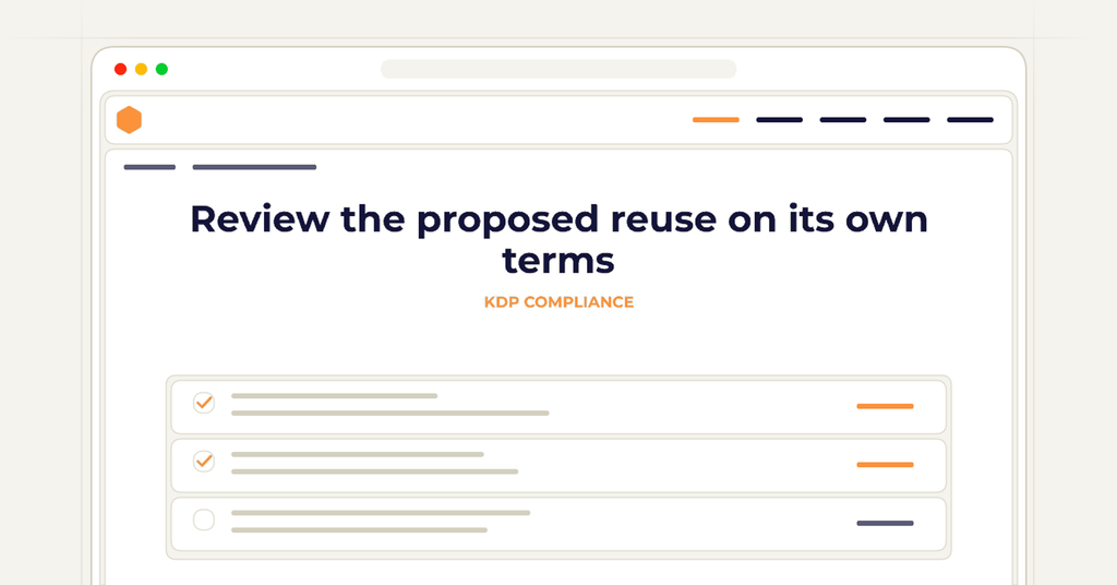 Symbolic review checklist for review the proposed reuse on its own terms