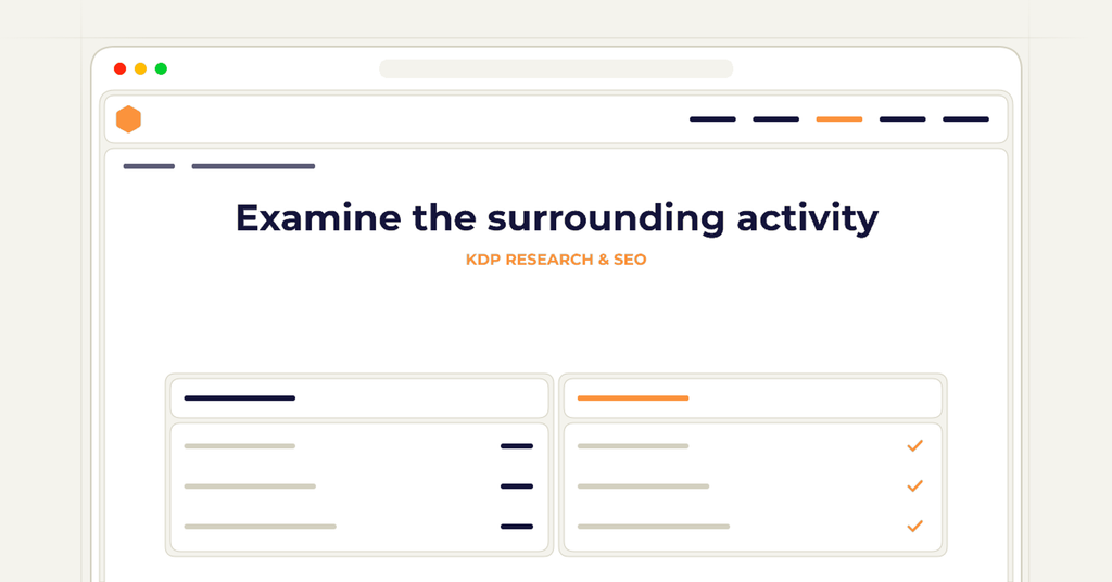 Symbolic review checklist for examine the surrounding activity