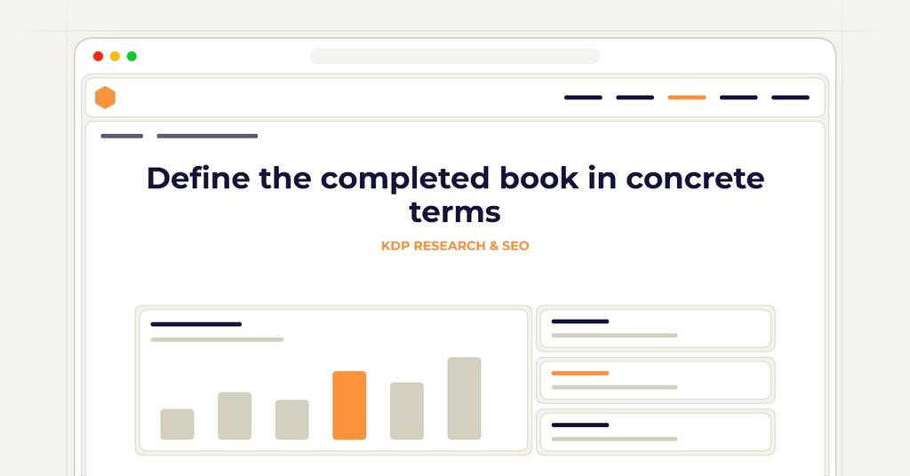 Symbolic publishing workflow for define the completed book in concrete terms