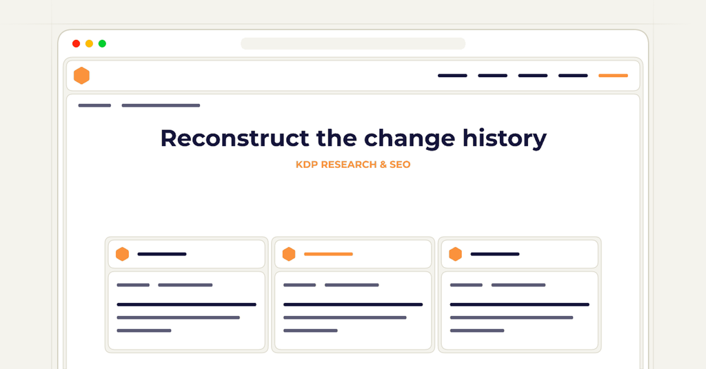 Symbolic publishing workflow for reconstruct the change history