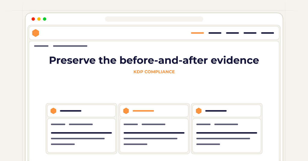 Symbolic publishing workflow for preserve the before-and-after evidence
