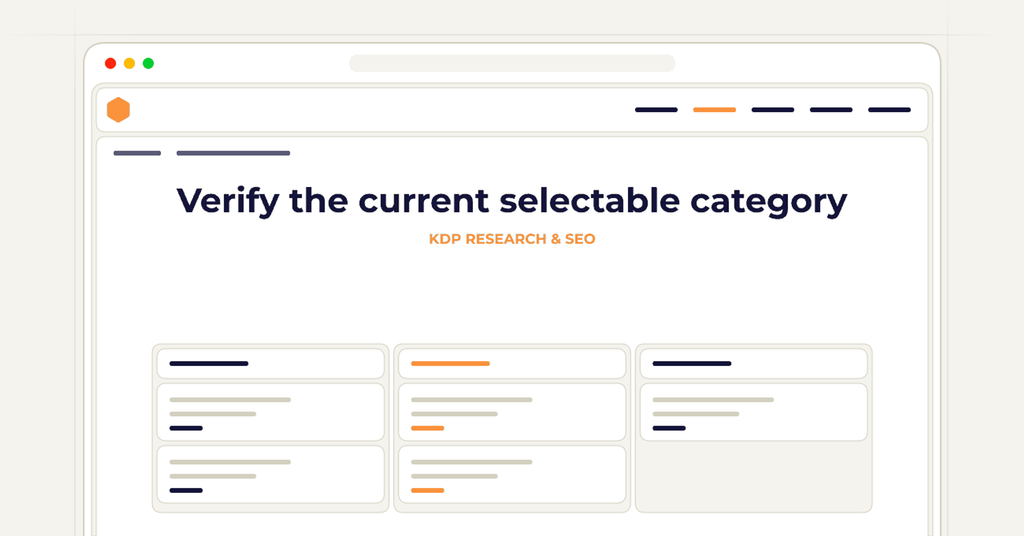 Symbolic review checklist for verify the current selectable category