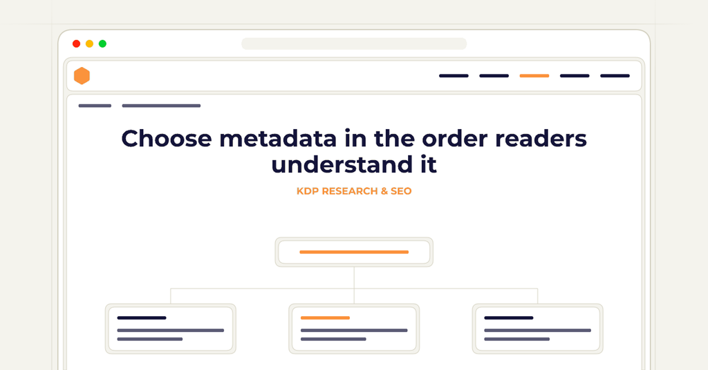 Symbolic review checklist for choose metadata in the order readers understand it