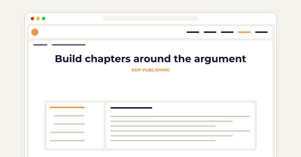 Symbolic review checklist for build chapters around the argument
