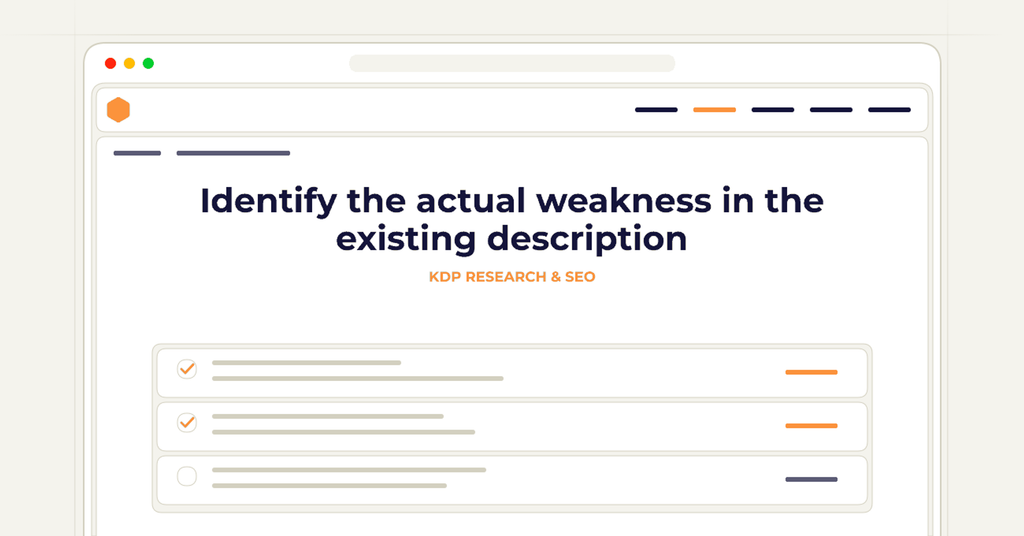 Symbolic publishing workflow for identify the actual weakness in the existing description