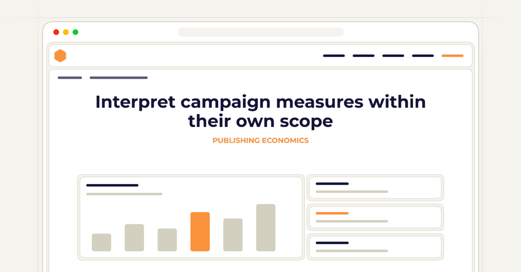 Symbolic review checklist for interpret campaign measures within their own scope