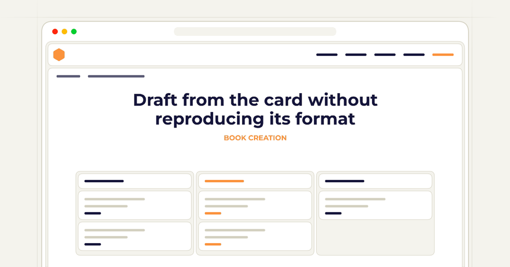 Symbolic review checklist for draft from the card without reproducing its format