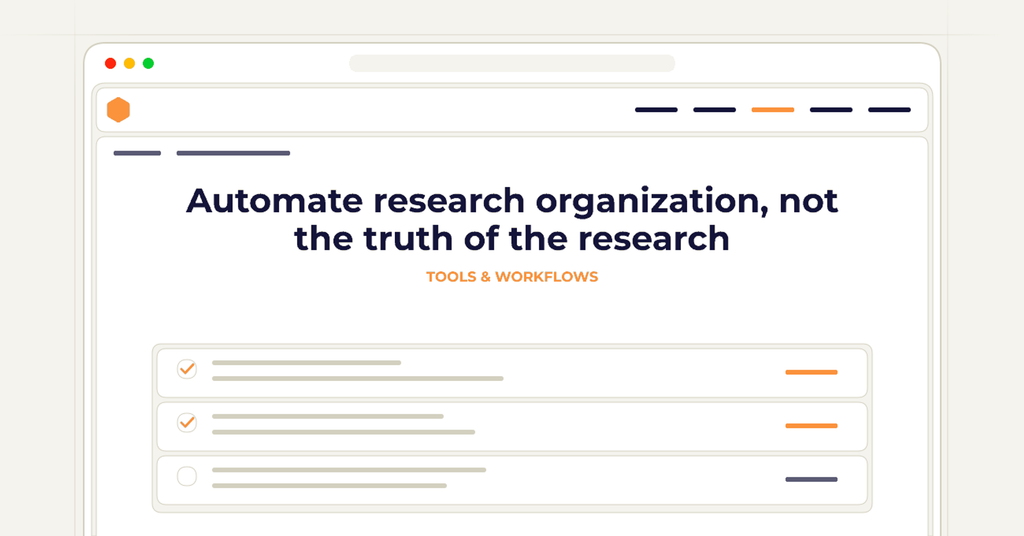 Symbolic publishing workflow for automate research organization, not the truth of the research